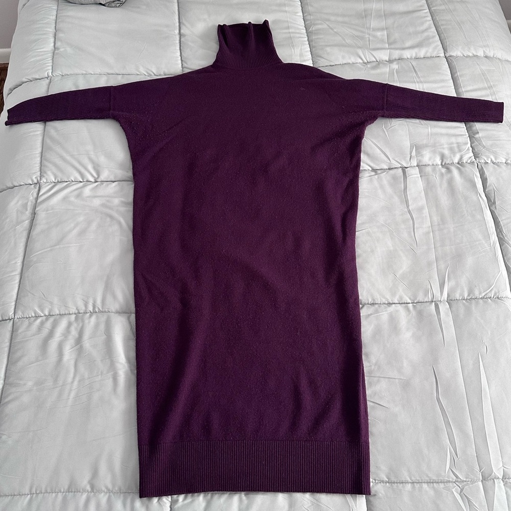 Hatch maternity merino wool sweater dress eggplant size 1